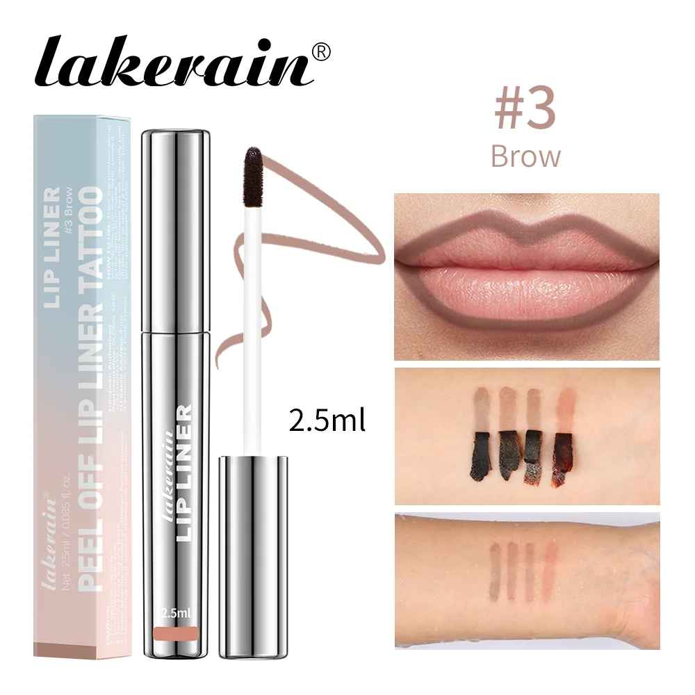 Waterproof Peel-Off Lip Liner – Long-Lasting Matte Lip Tint Brown-Lip Liner-Blushia