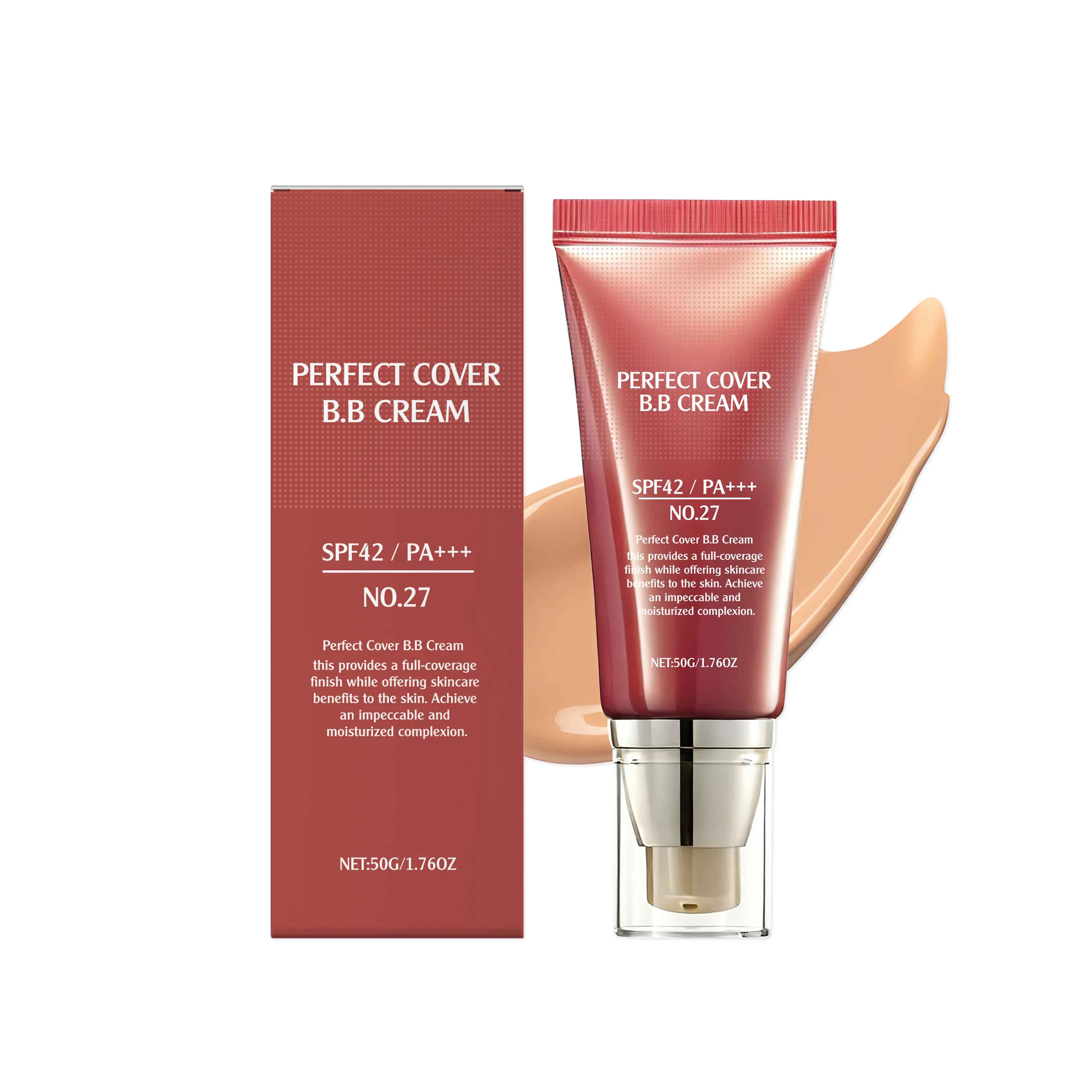 BB Cream SPF 42 PA+++ – Full Coverage Tinted Moisturiser & Concealer-BB Cream-Blushia