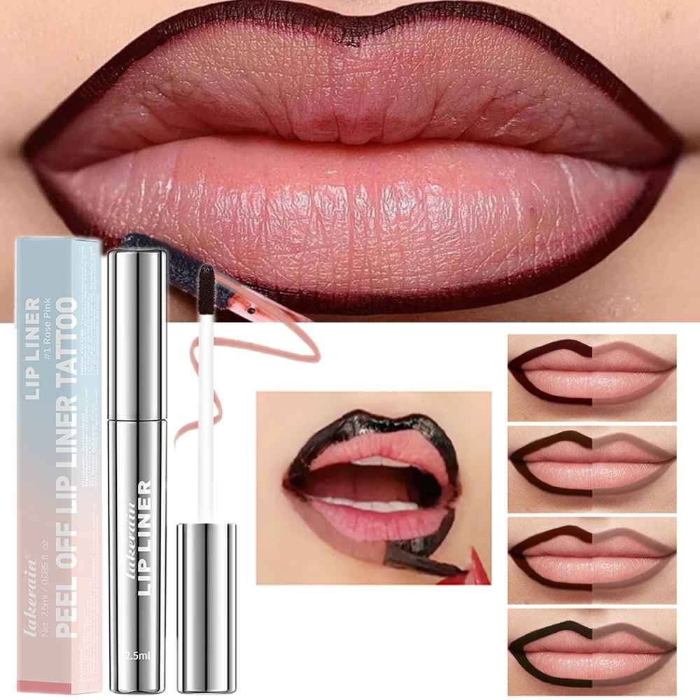 Waterproof Peel-Off Lip Liner – Long-Lasting Matte Lip Tint Brown-Lip Liner-Blushia