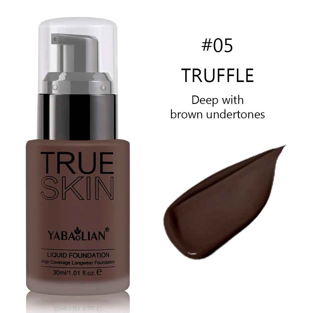Full Coverage Liquid Foundation 30ML – Sweatproof Water-Based Makeup-Foundation-Blushia