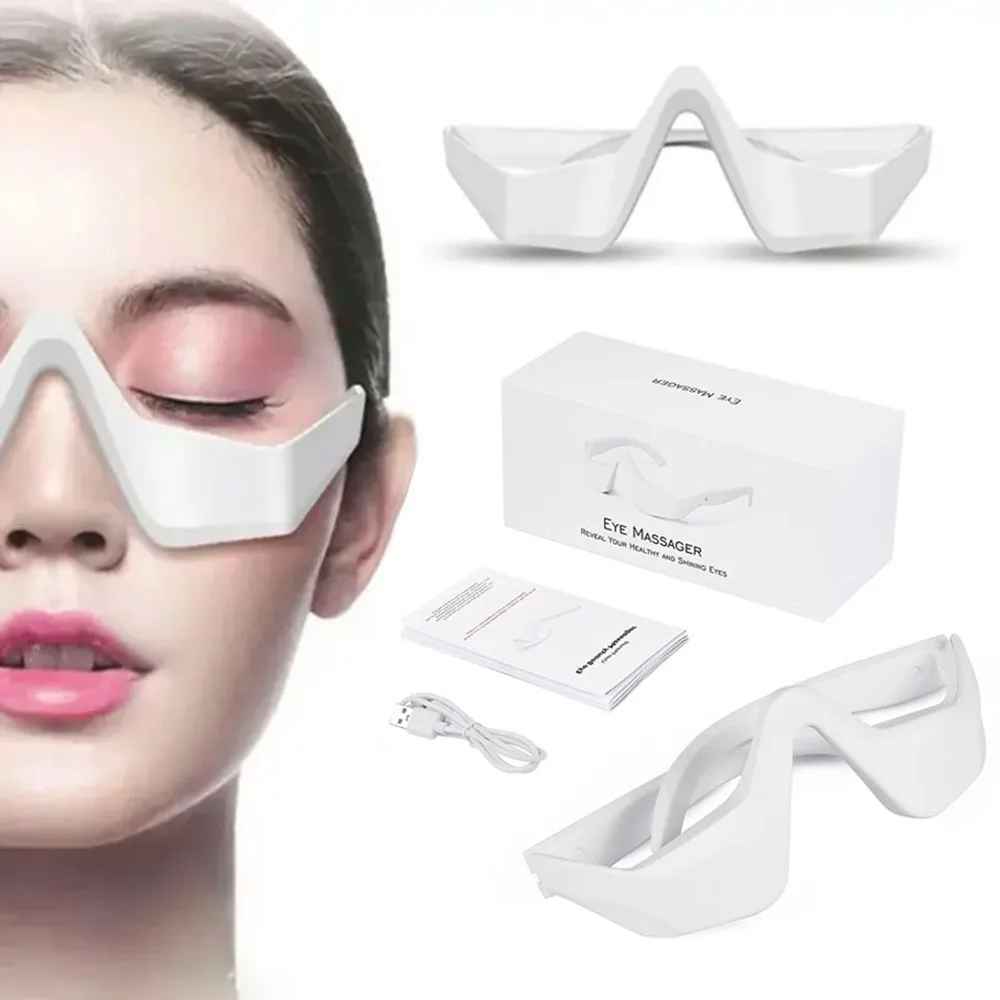 EMS Red Light Eye Massager Glasses – Relieve Eye Fatigue, Dark Circles & Puffiness-Eye Massager Device-Blushia