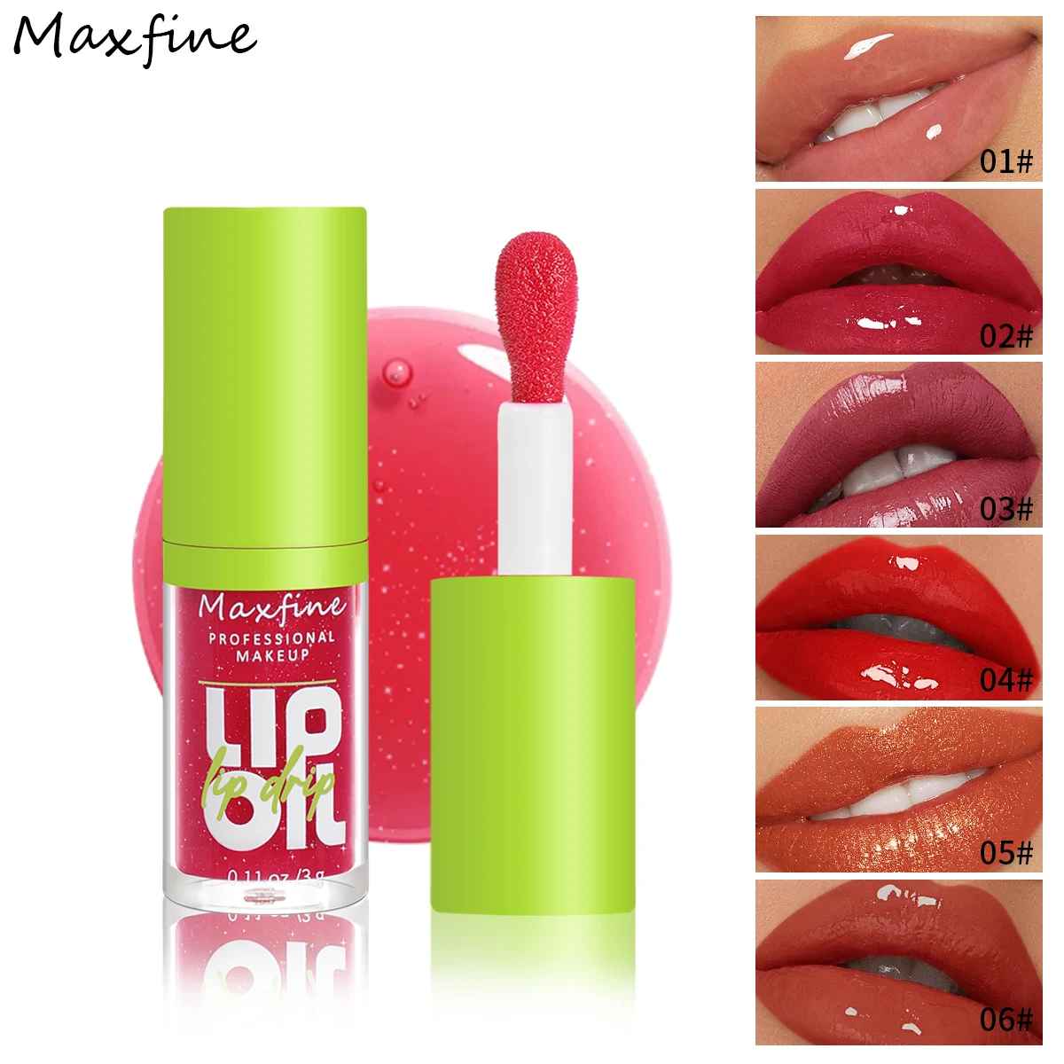 Moisturising Transparent Lip Gloss – Luminous Hydrating Lip Oil Shine-Lip Gloss-Blushia