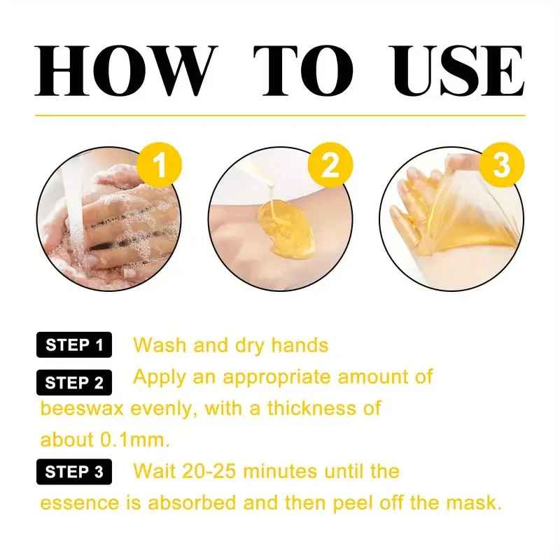 Honey Hand Wax Mask – Moisturising & Exfoliating Hand Treatment-Hand Mask-Blushia
