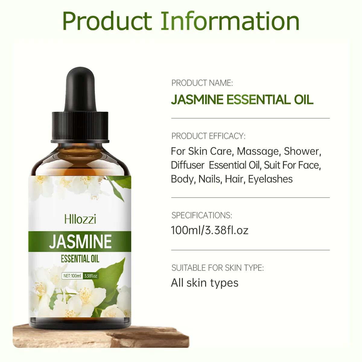 Jasmine Essential Oil – Aromatherapy Massage & Skincare Fragrance Oil-Facial Oil-Blushia