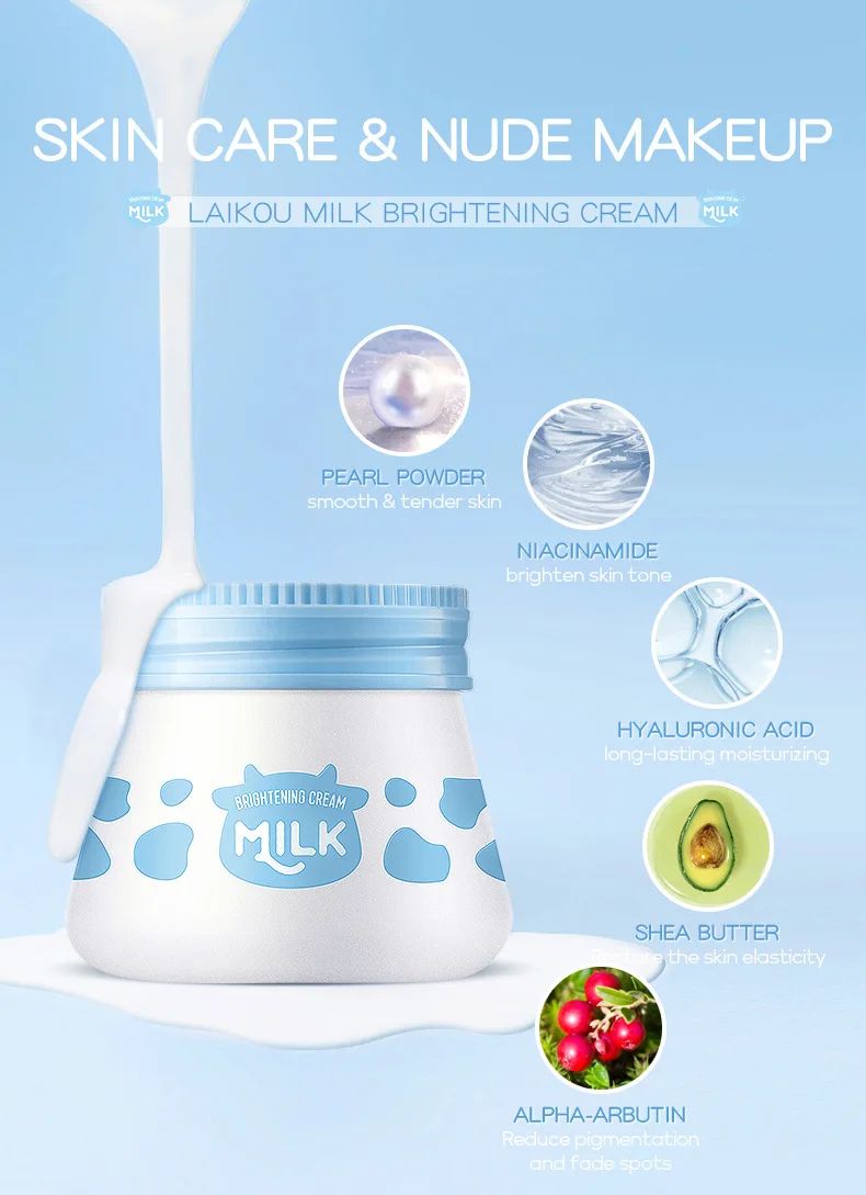 Laikou Milk Suyan Face Cream – Whitening, Moisturizing & Firming Skin Care-Whitening Cream-Blushia