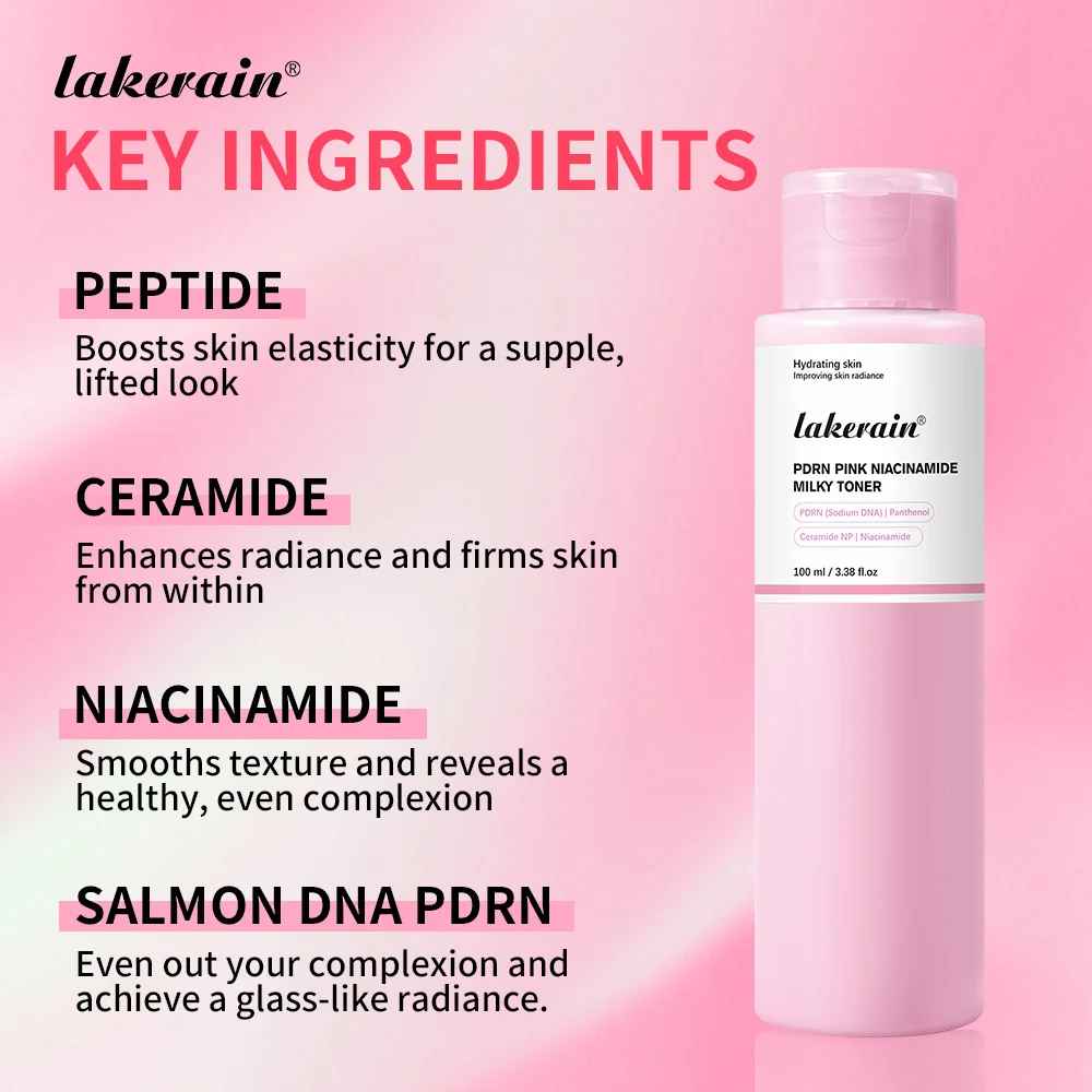 Pink Niacinamide Milky Toner – Hydrating & Even Skin Tone Daily Care-Toner-Blushia