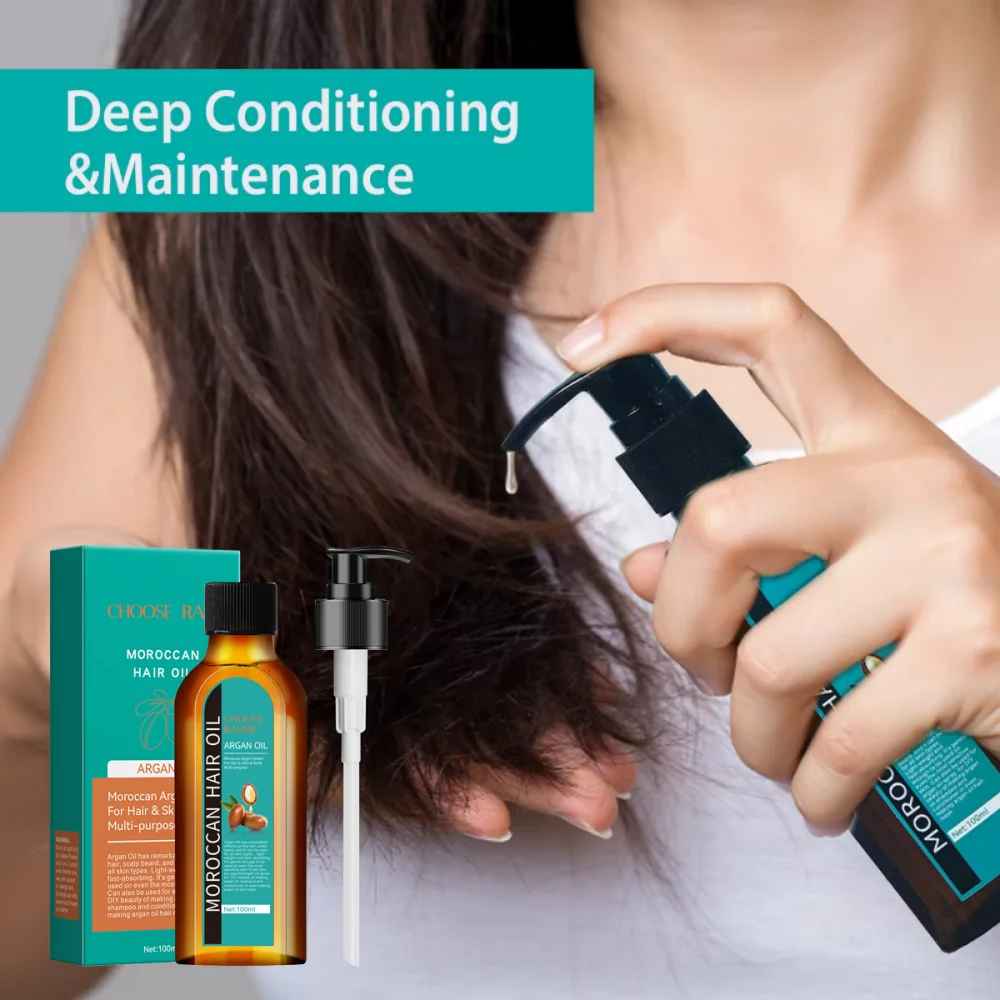 Moroccan Argan Hair Oil for Dry & Frizzy Hair 100ml