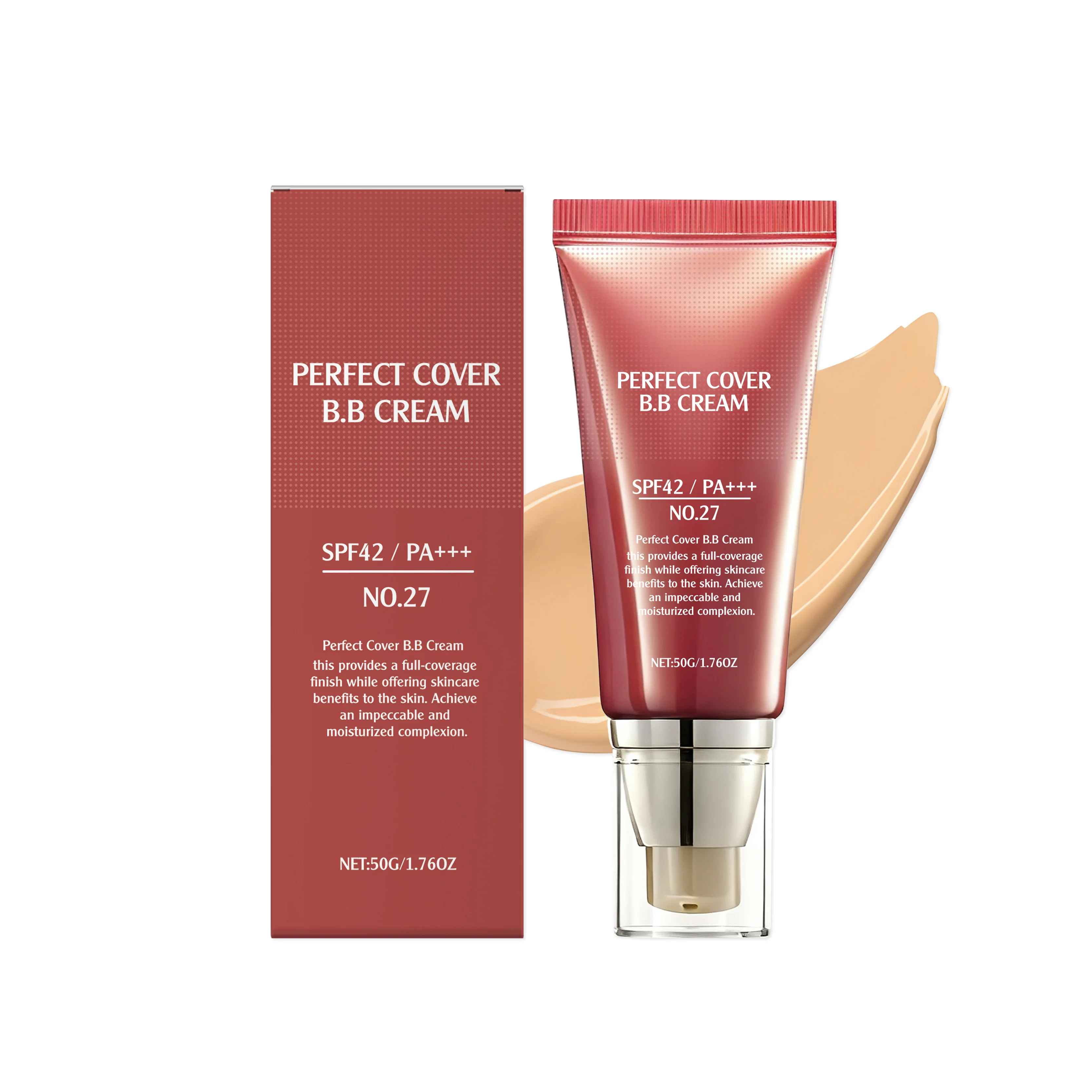 BB Cream SPF 42 PA+++ – Full Coverage Tinted Moisturiser & Concealer-BB Cream-Blushia