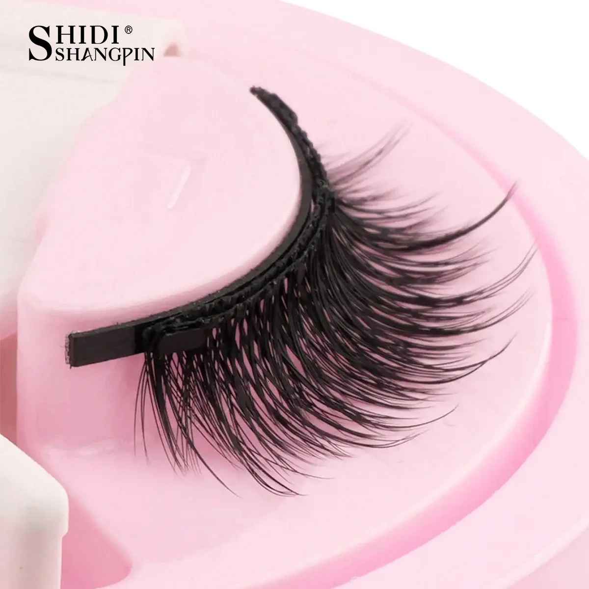 1 Pair Reusable Magnetic Eyelashes Set With Magnetic Tweezers Natural Faux Mink Lashes Fluffy Fake Eyelash Extension Makeup Tool-False Lashes-Blushia