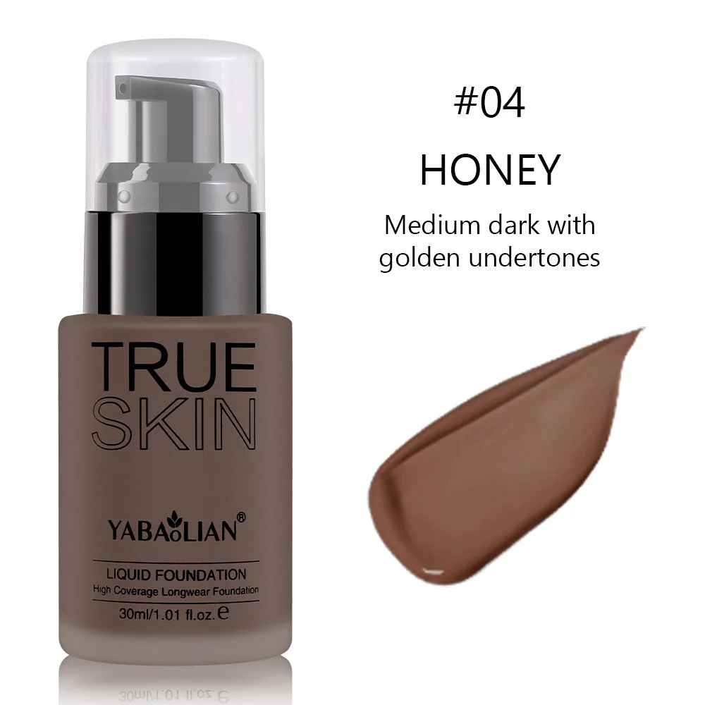 Full Coverage Liquid Foundation 30ML – Sweatproof Water-Based Makeup-Foundation-Blushia