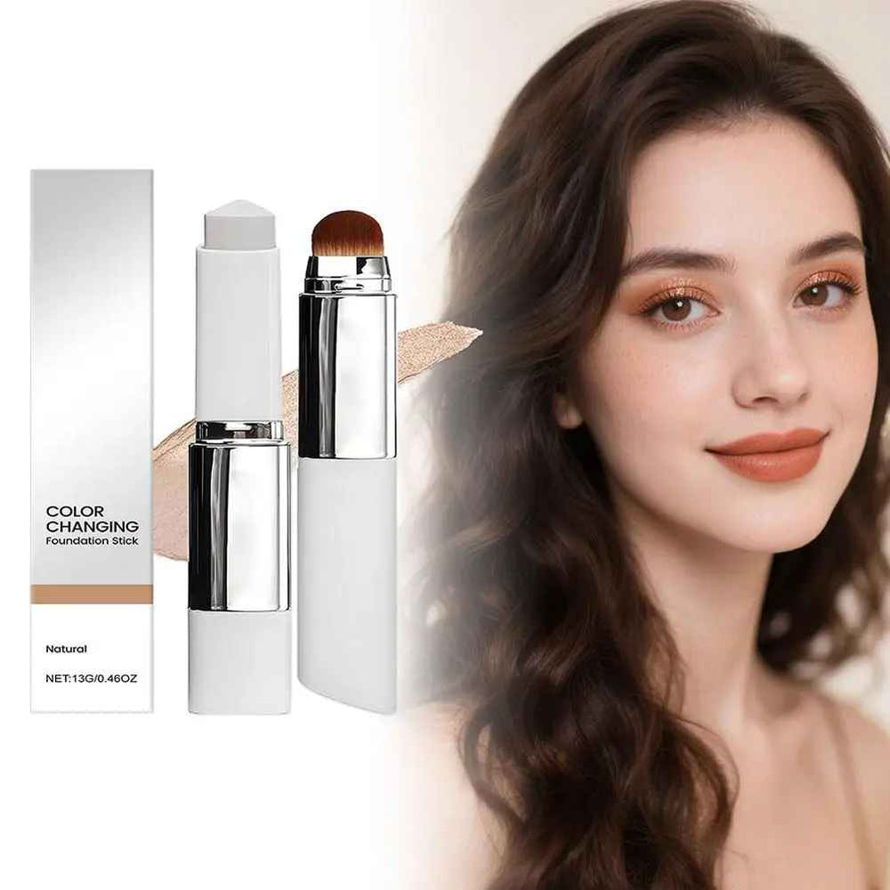 2-in-1 Color-Changing Foundation Stick – Lightweight Moisturising Base-Foundation-Blushia