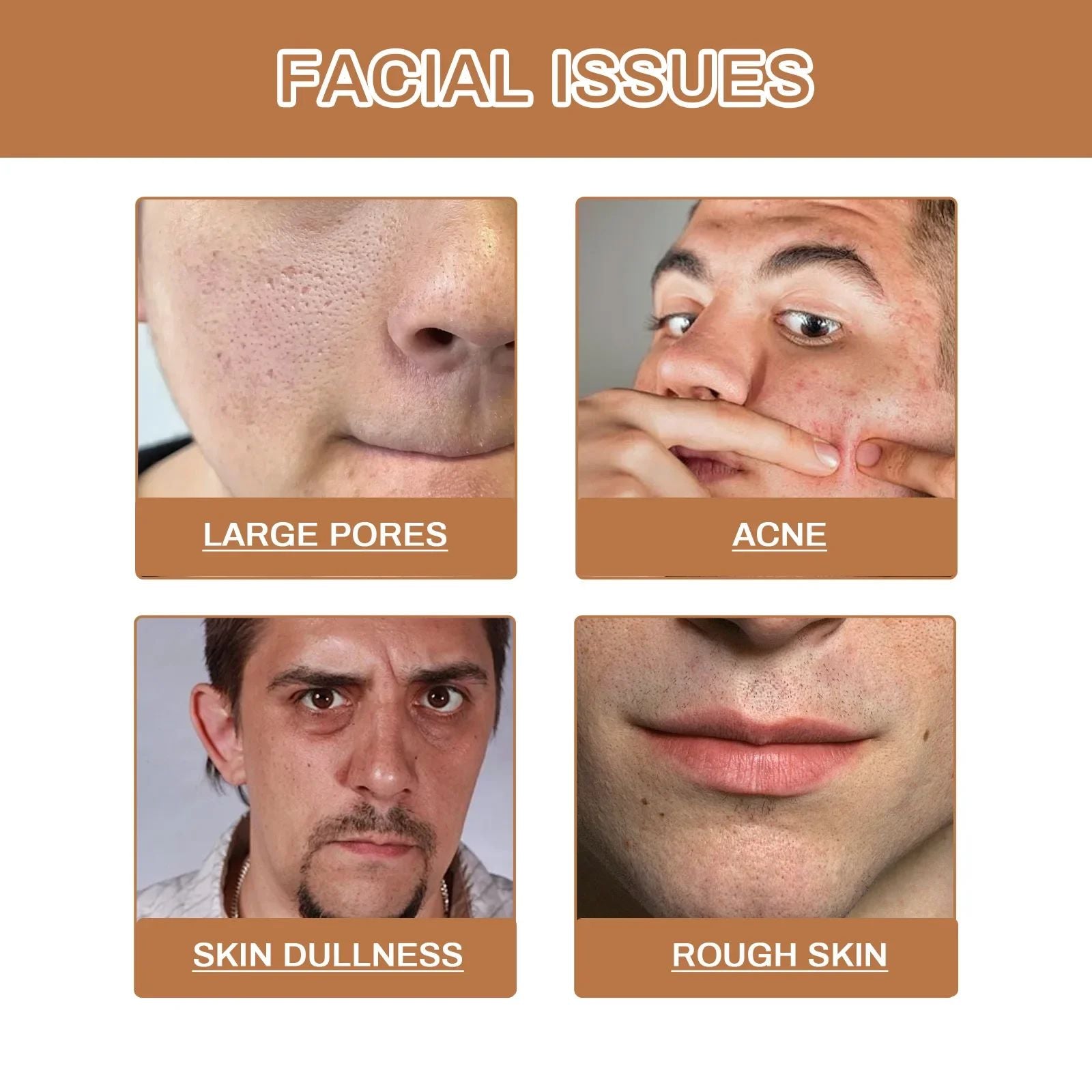 Men's Face Wash Deep Cleansing Oil Control Whitening Brightening Exfoliating Moisturizing Pore Cleaner Dullness Skin Daily Use-Face Wash-Blushia