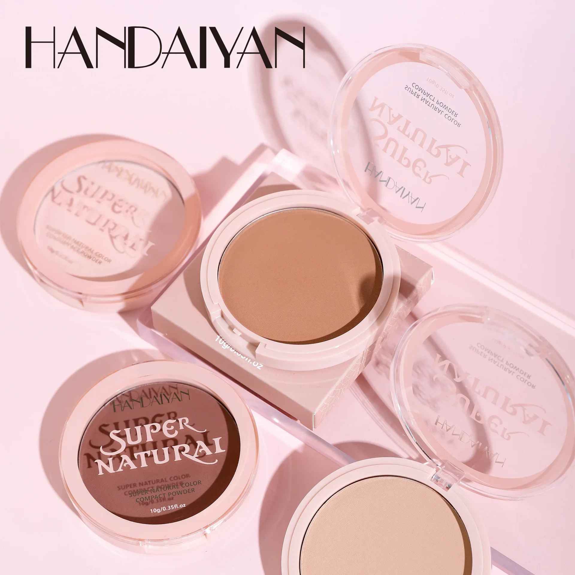 8 Color Matte Face Pressed Powder 24 Hours Oil Control Natural Setting Powder Foundation Full Coverage Waterproof Lasting Makeup-Face Powder-Blushia