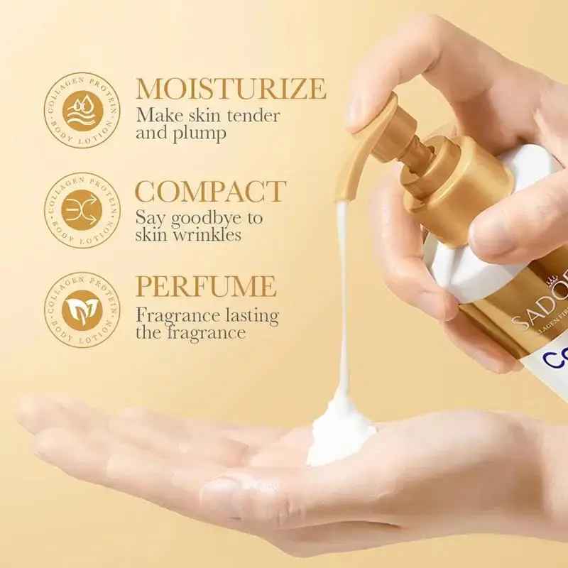 Sadoer Collagen Milk Bleaching Face Body Cream Whitening Skin Moisturizing Lotion-Body Cream & Lotion-Blushia