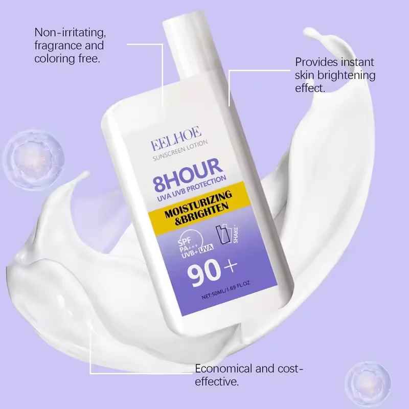 SPF 50+ Sunscreen Lotion Cream Long-Lasting Sun Protection Lightweight Non-Greasy Sun Block-Sun Protection-Blushia