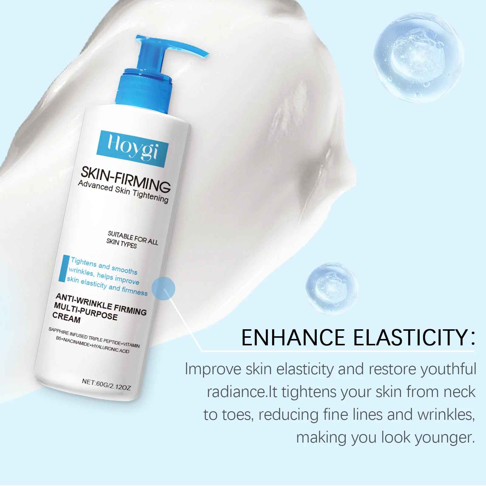 Hoygi Body Firming Cream Tightening Increase Elasticity Improve Sagging Skin Lotion-Body Cream & Lotion-Blushia