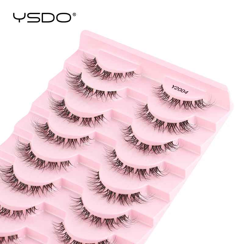 3-Pair Natural 3D Cat Eye False Eyelashes – Full Volume Faux Mink Lashes-False Lashes-Blushia