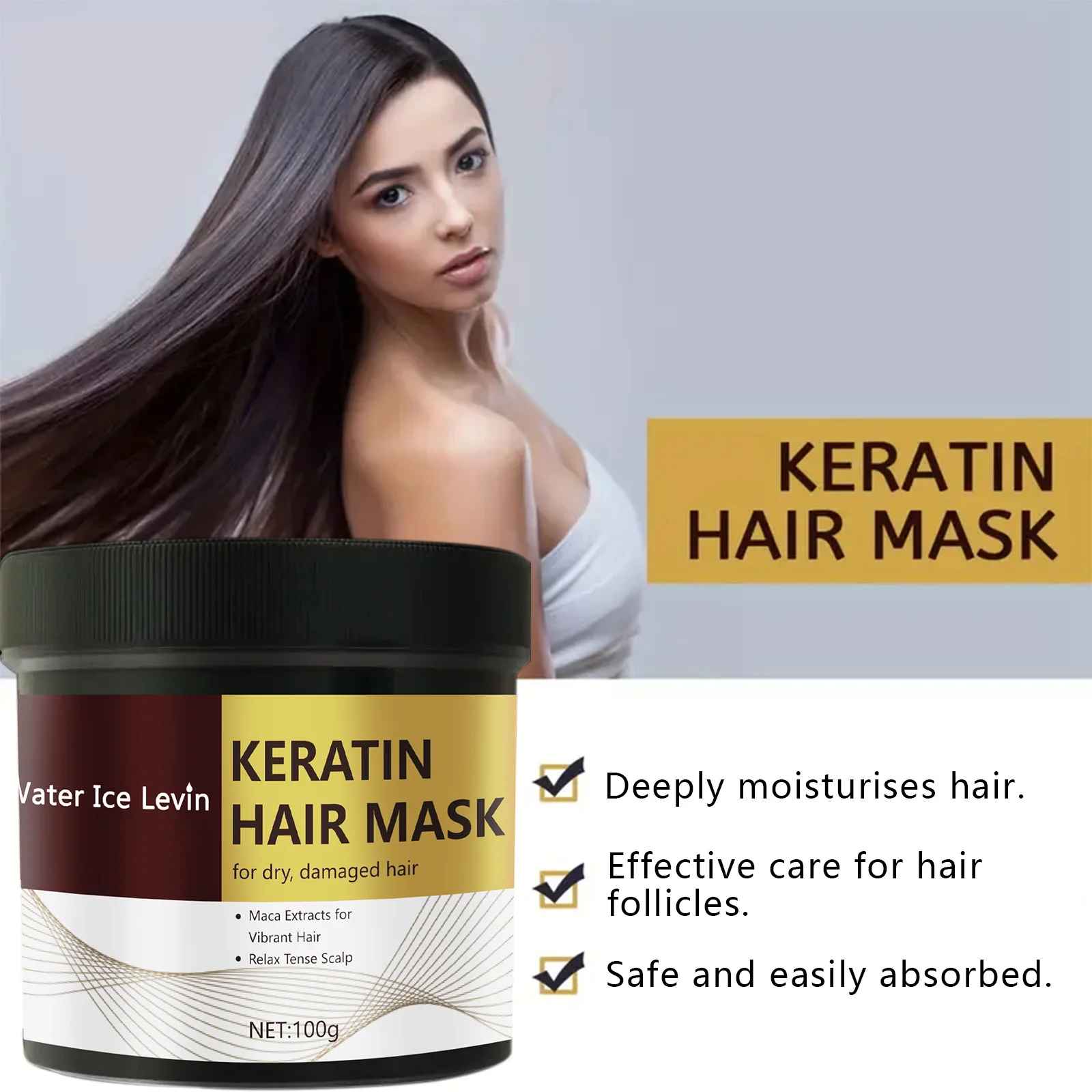 Magical Keratin Hair Mask – 5 Seconds Fast Repair for Damaged, Frizzy Hair-Hair Mask-Blushia