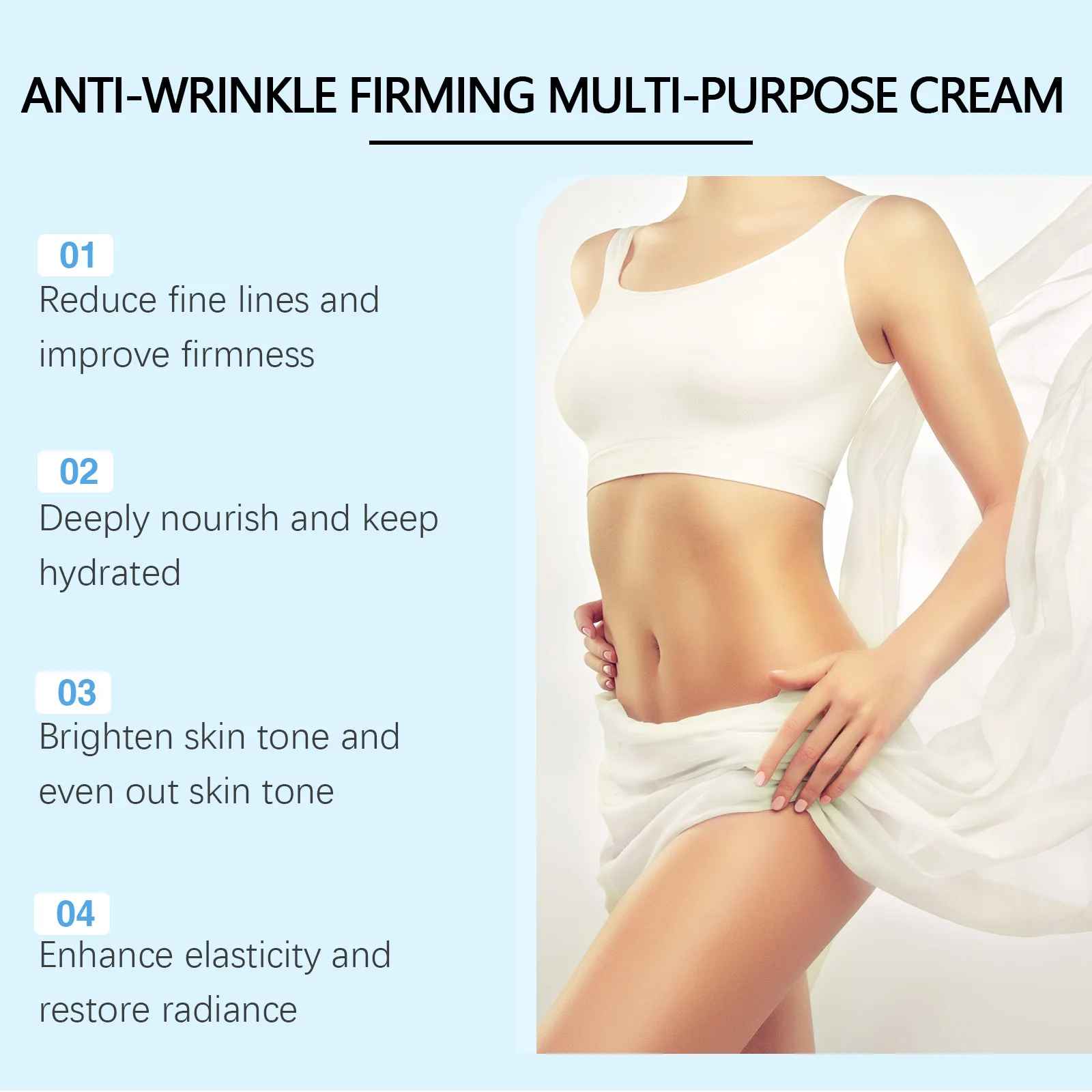 Hoygi Body Firming Cream Tightening Increase Elasticity Improve Sagging Skin Lotion-Body Cream & Lotion-Blushia