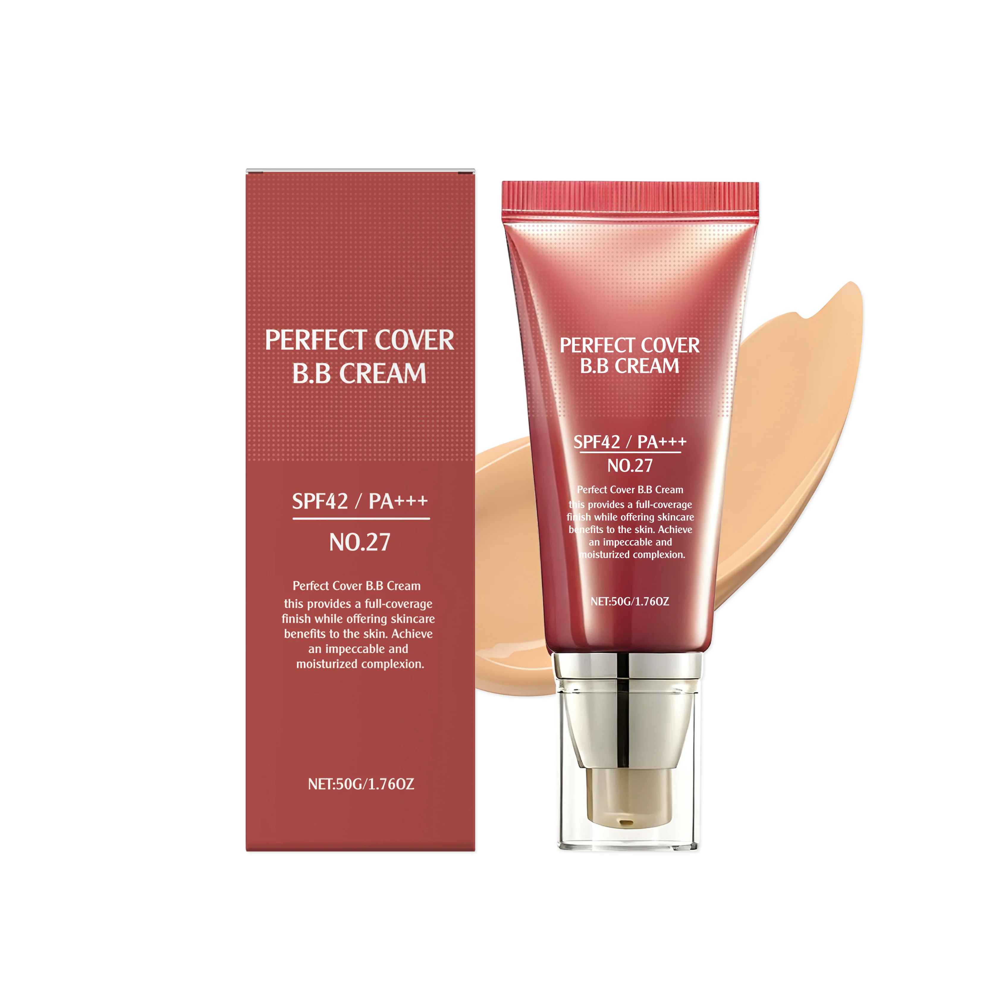 BB Cream SPF 42 PA+++ – Full Coverage Tinted Moisturiser & Concealer-BB Cream-Blushia