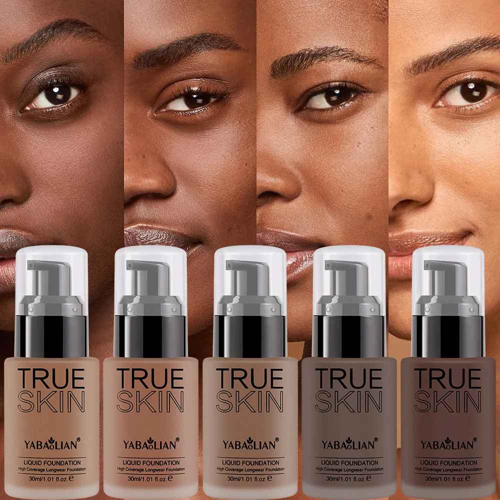 Full Coverage Liquid Foundation 30ML – Sweatproof Water-Based Makeup-Foundation-Blushia