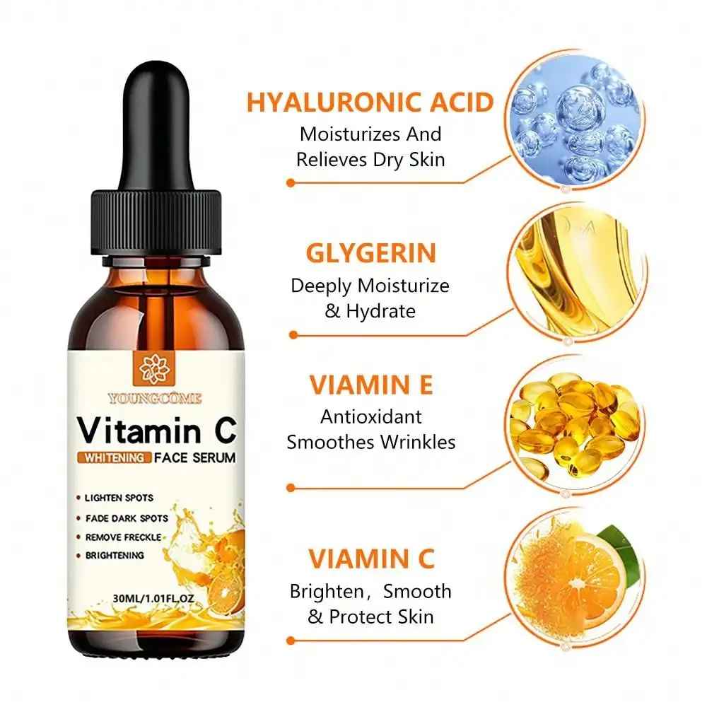 Vitamin C Facial Essence 30ML – Brightening, Hydrating & Anti-Aging Serum-Face Serum-Blushia