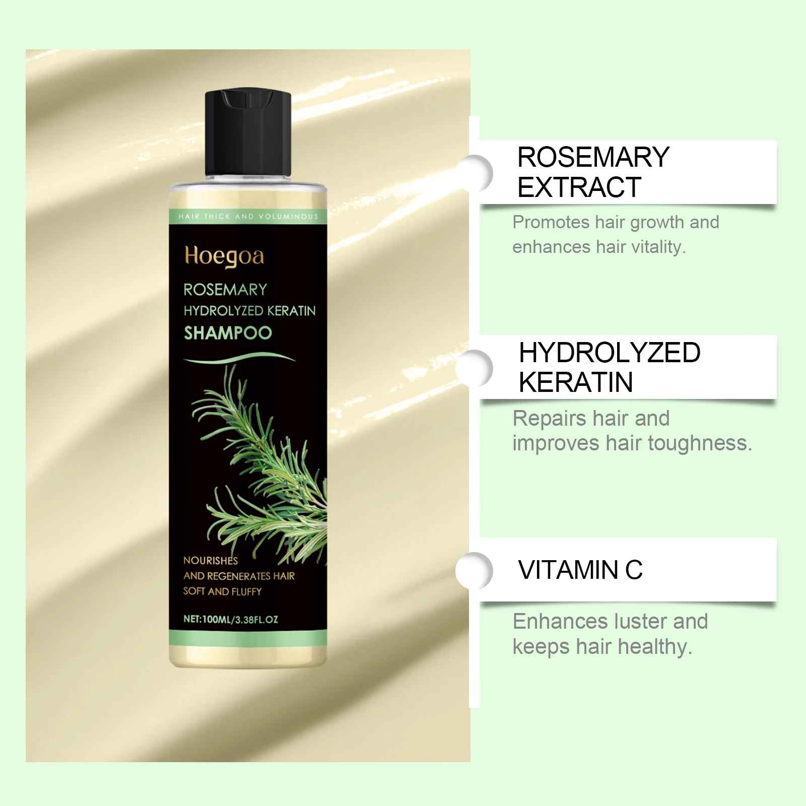 Rosemary Shampoo – Soothing, Anti-Dandruff & Hair Repair Hair Care-Shampoo-Blushia