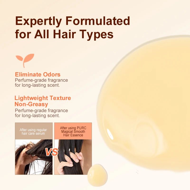 PURC Magic Instant Smooth Hair Serum – Nourishing Repair & Anti-Frizz Leave-In Hair Oil-Hair Serum-Blushia