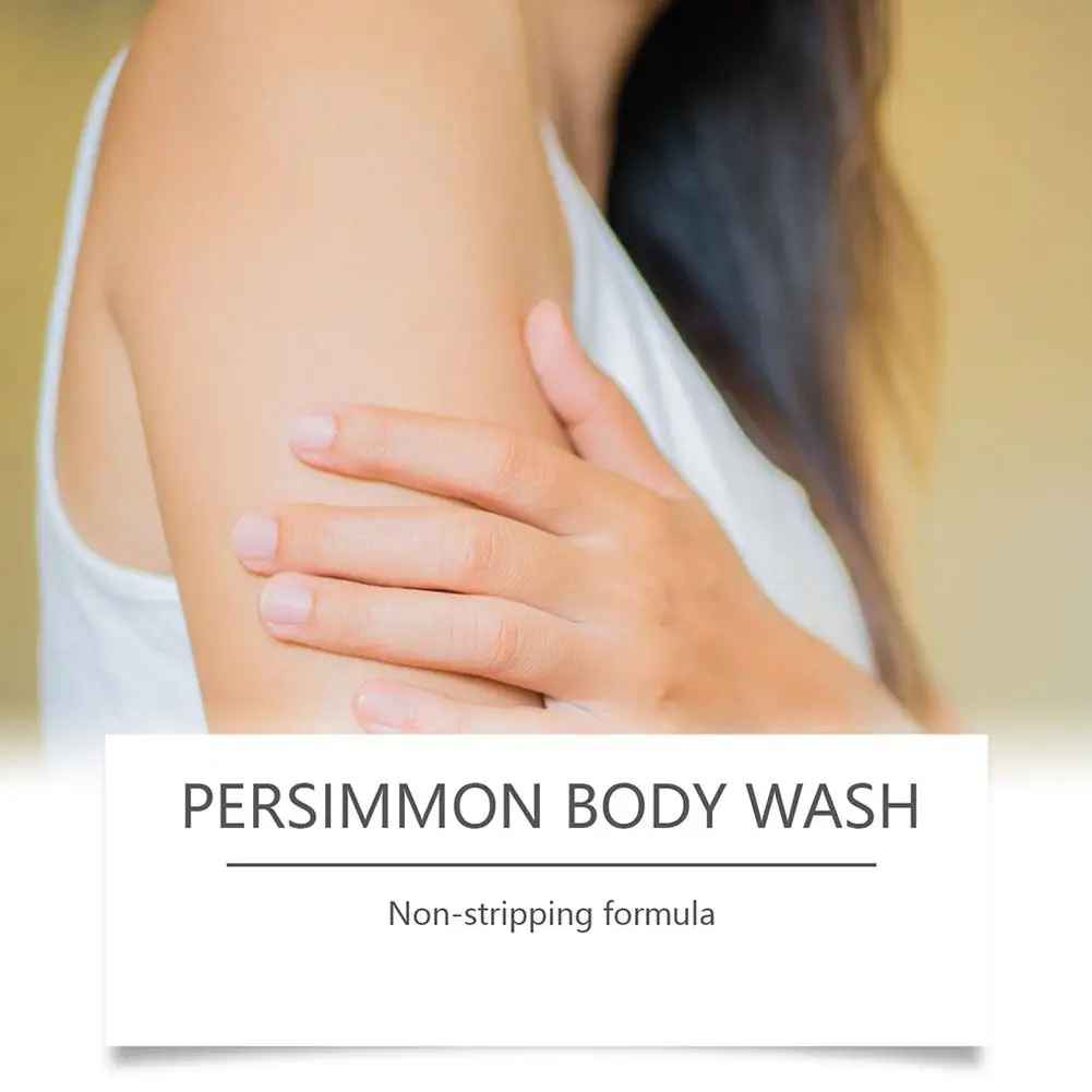 OceAura Persimmon Body Wash Moisturizing Skin Cleaning Smooth Soft Body Odor Remover-Body Wash-Blushia
