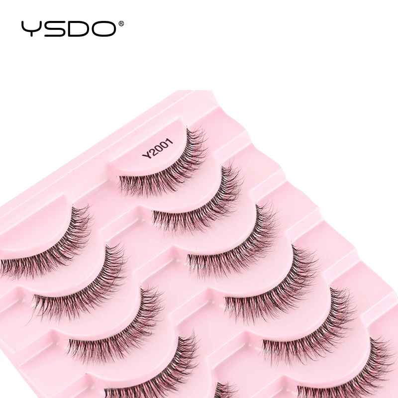 3-Pair Natural 3D Cat Eye False Eyelashes – Full Volume Faux Mink Lashes-False Lashes-Blushia