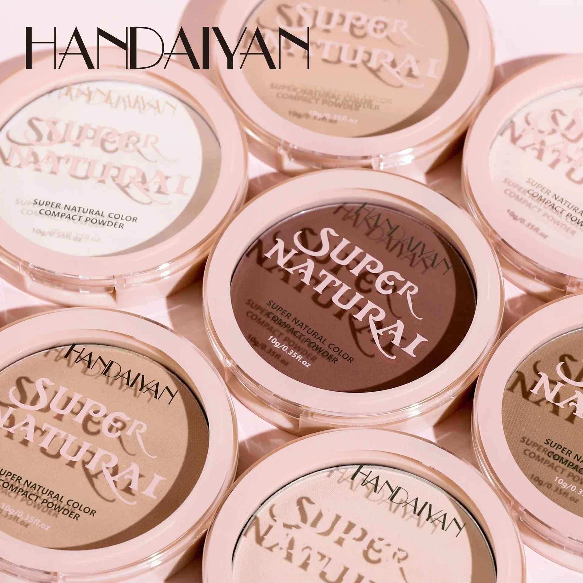 8 Color Matte Face Pressed Powder 24 Hours Oil Control Natural Setting Powder Foundation Full Coverage Waterproof Lasting Makeup-Face Powder-Blushia
