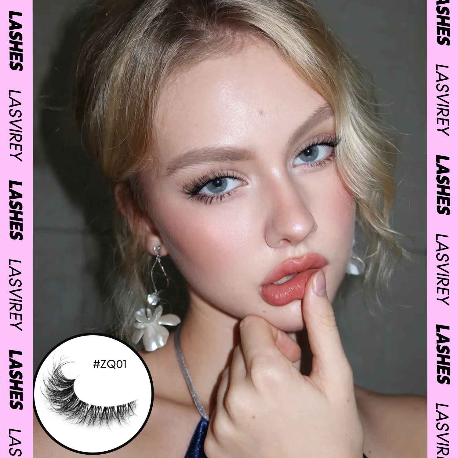 Cat Eye False Eyelashes – Natural Fluffy Wispy Faux Mink Lashes-False Lashes-Blushia