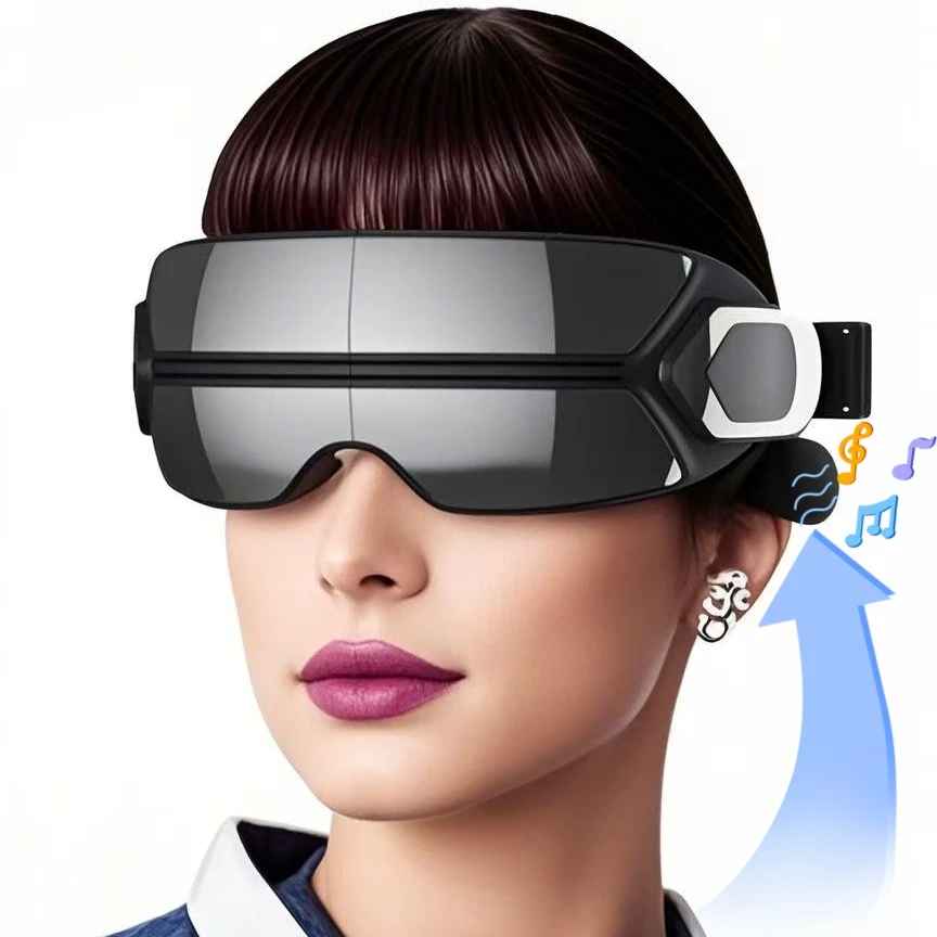 Smart Steam Eye Massager, Airbag & Vibration – Foldable Anti-Puffiness & Eye Care Device-Eye Care Accessories-Blushia