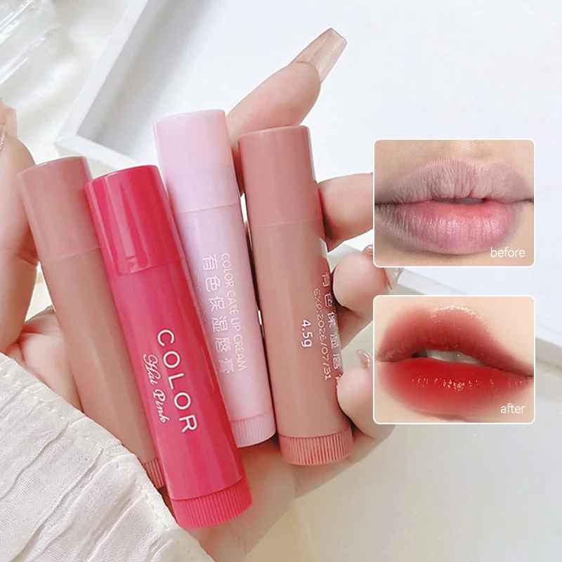 Tinted Moisturizing Lip Balm - Hydrating, Fade Lip Lines, Prevent Chapping-Tinted Lip Balm-Blushia