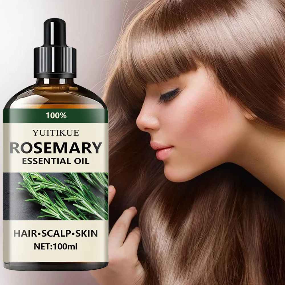 Pure Rosemary Essential Oil for Hair, Scalp & Skin