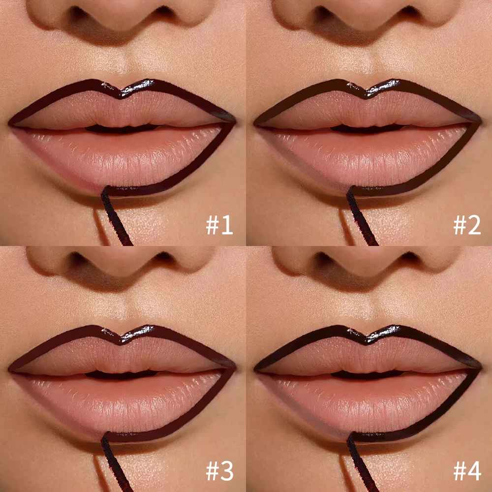 Waterproof Peel-Off Lip Liner – Long-Lasting Matte Lip Tint Brown-Lip Liner-Blushia