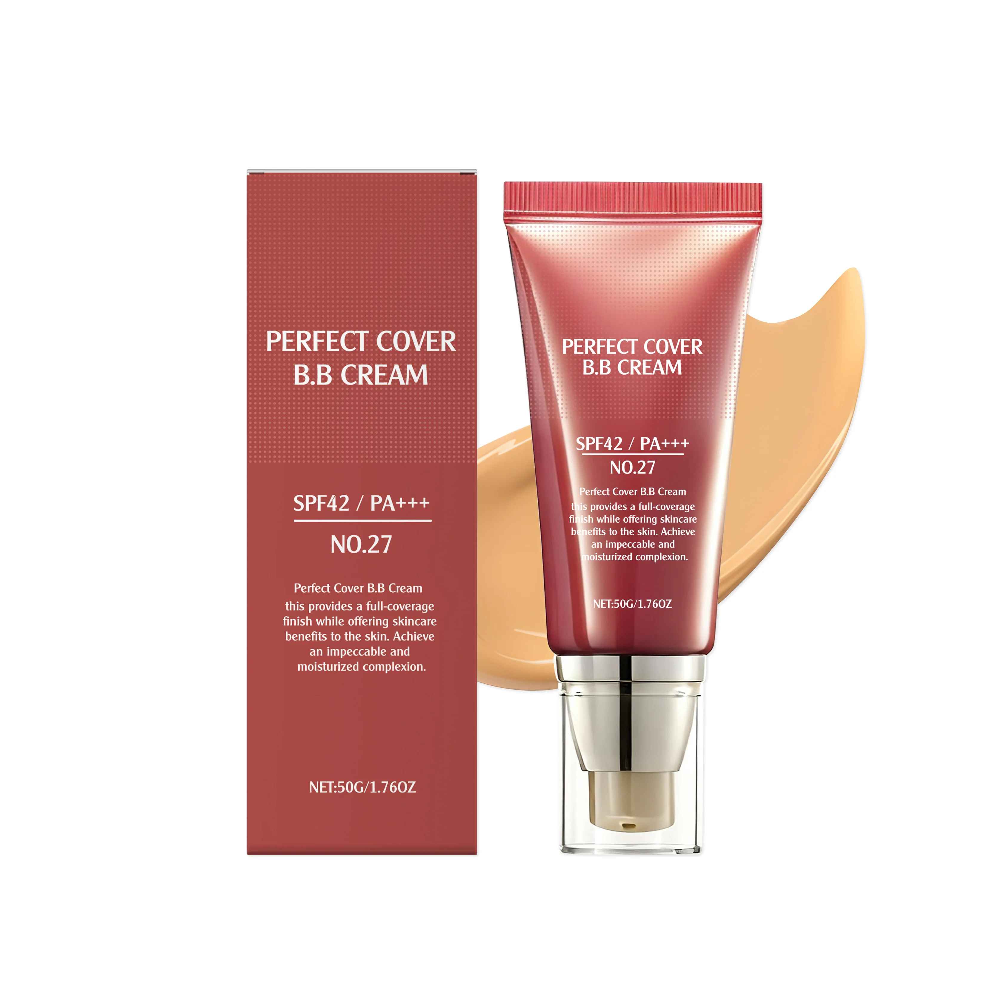 BB Cream SPF 42 PA+++ – Full Coverage Tinted Moisturiser & Concealer-BB Cream-Blushia