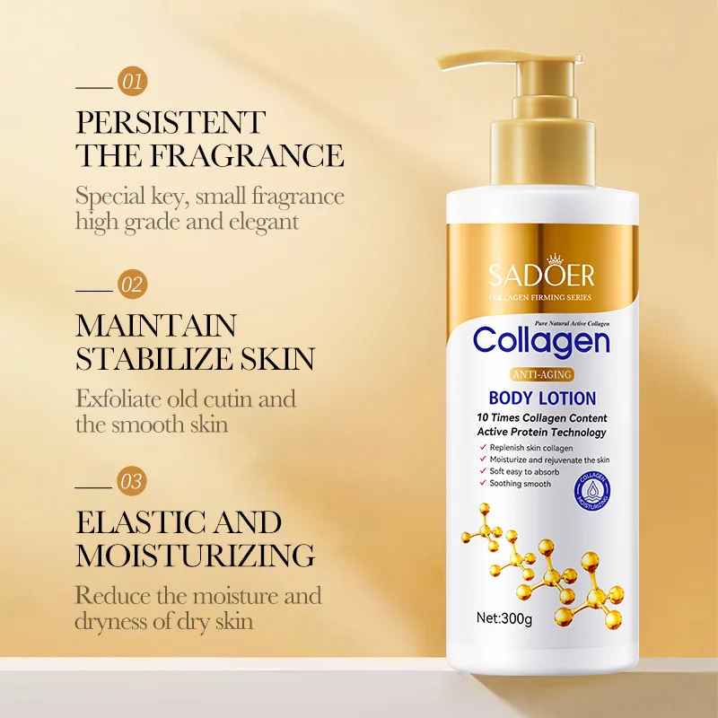 Sadoer Collagen Milk Bleaching Face Body Cream Whitening Skin Moisturizing Lotion-Body Cream & Lotion-Blushia