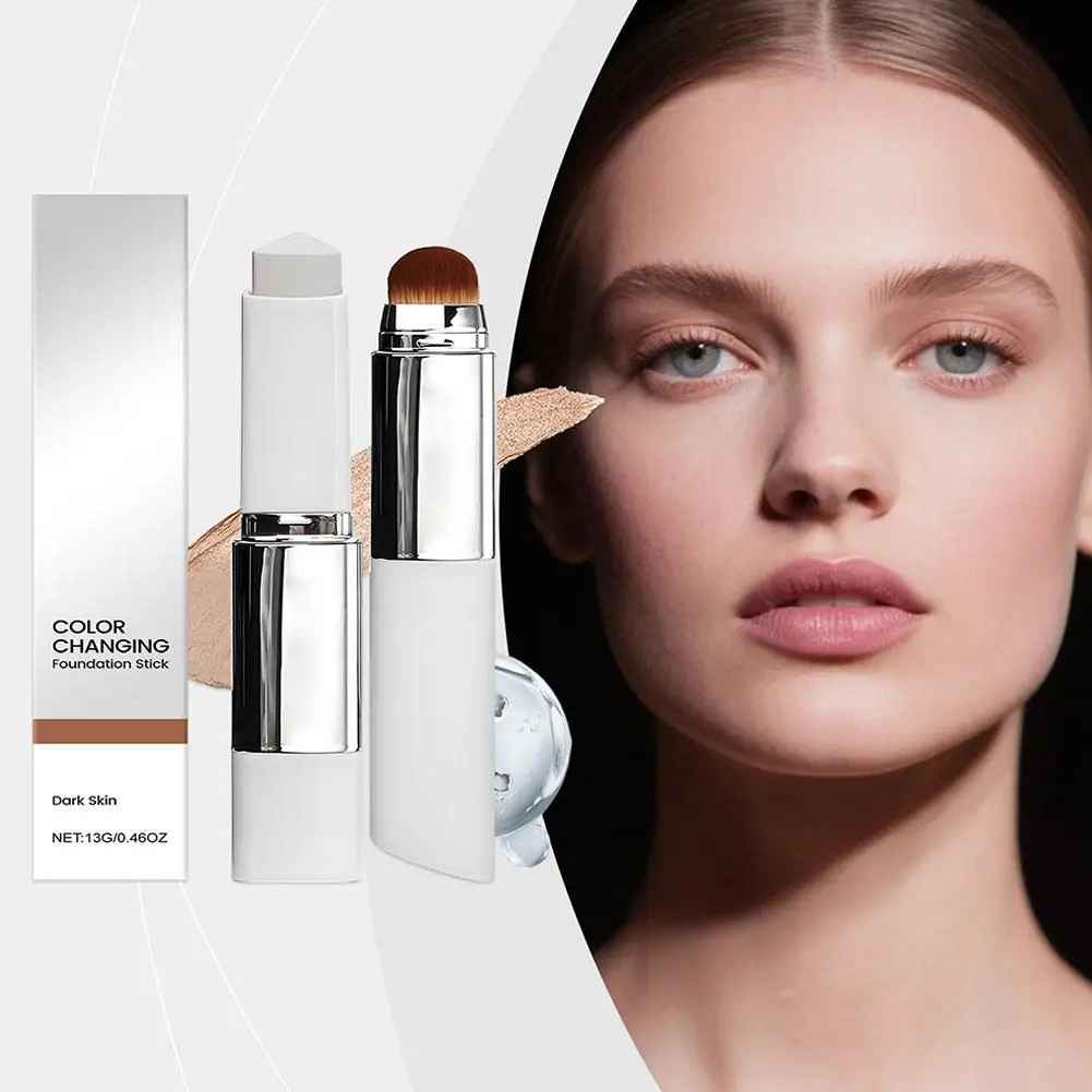 2-in-1 Color-Changing Foundation Stick – Lightweight Moisturising Base-Foundation-Blushia