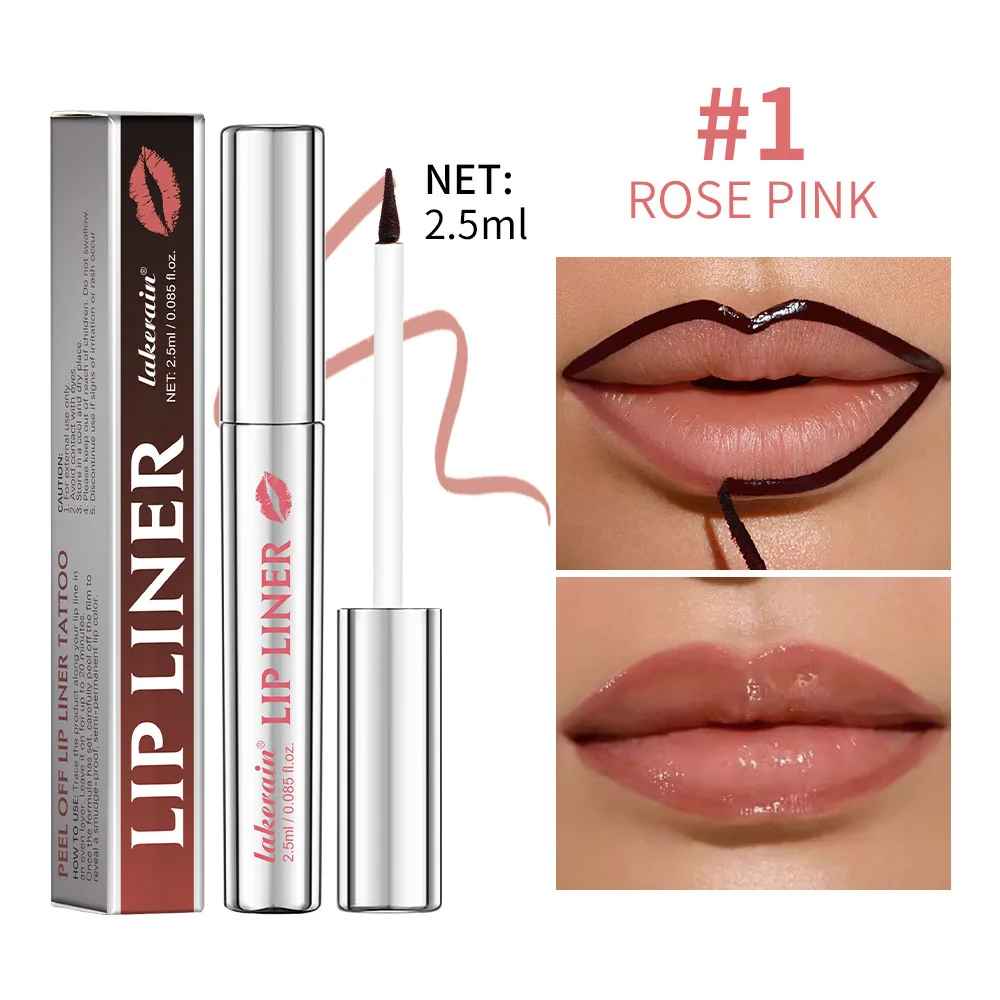 Waterproof Peel-Off Lip Liner – Long-Lasting Matte Lip Tint Brown-Lip Liner-Blushia
