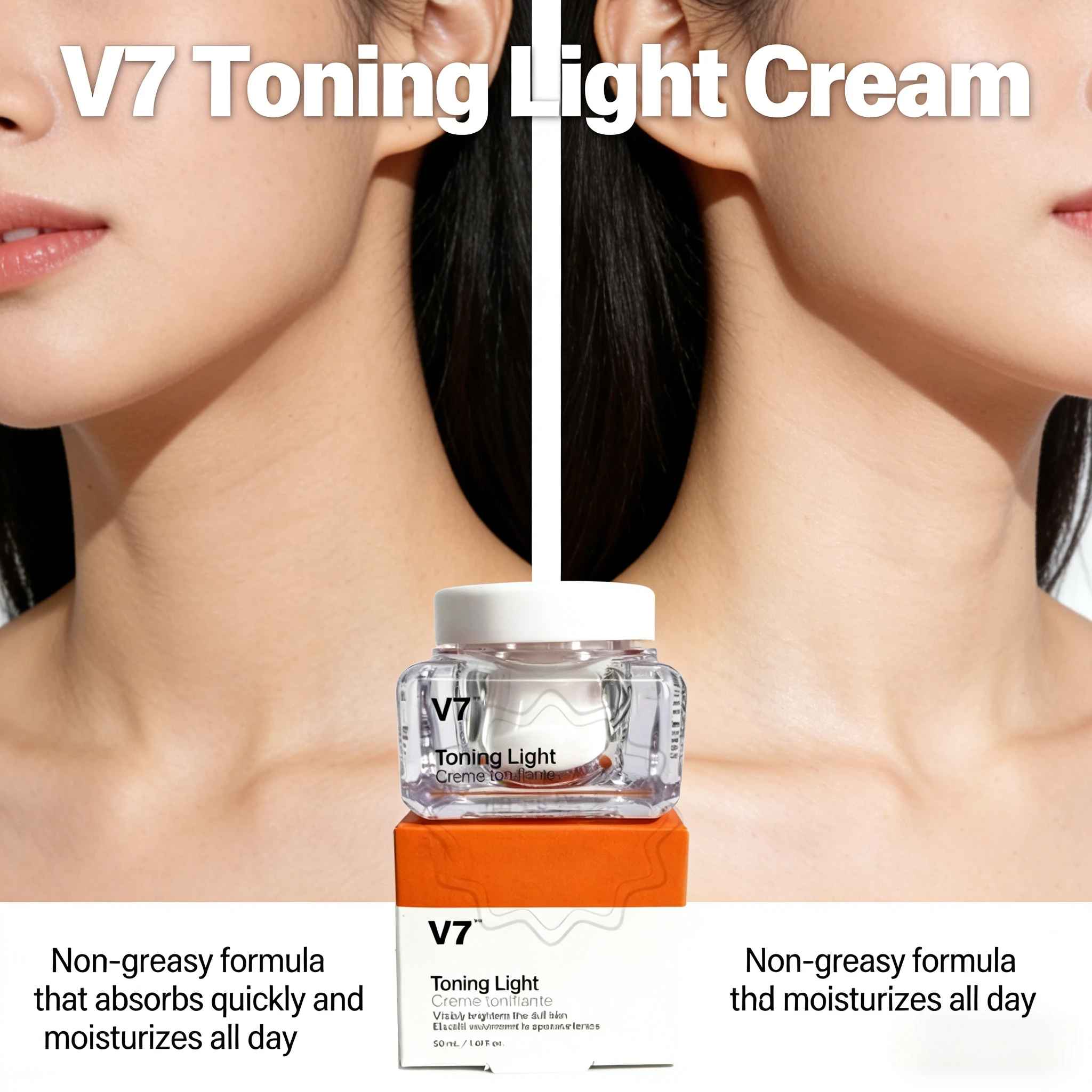 Korean V7 Collagen Face Cream – Whitening & Moisturising Skincare-Whitening Cream-Blushia