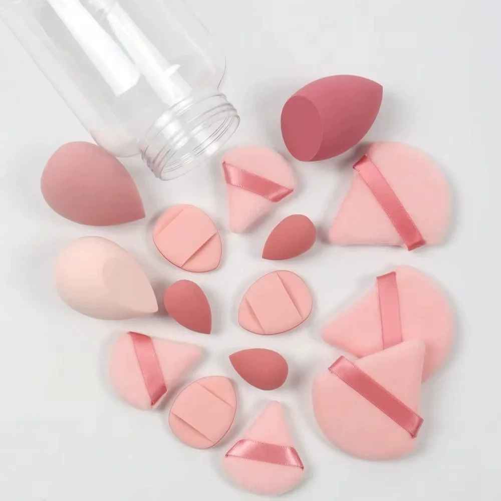 15-Piece Makeup Sponge Set – Foundation Blender Beauty Egg & Powder Puffs-Makeup Sponges-Blushia