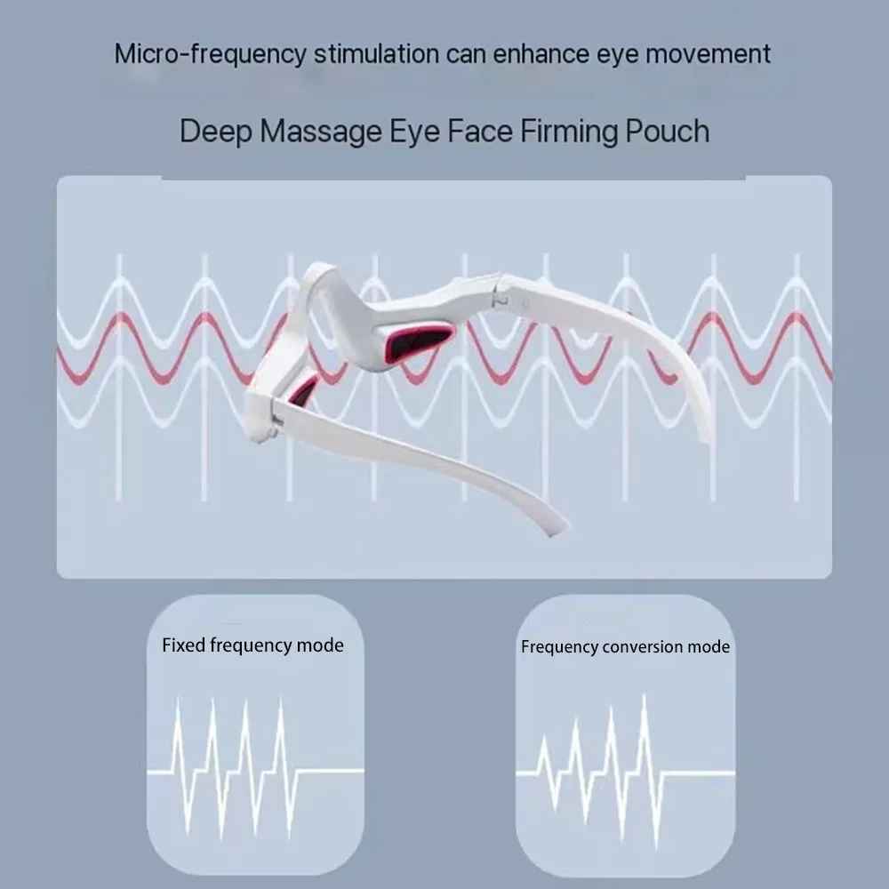 EMS Red Light Eye Massager Glasses – Relieve Eye Fatigue, Dark Circles & Puffiness-Eye Massager Device-Blushia