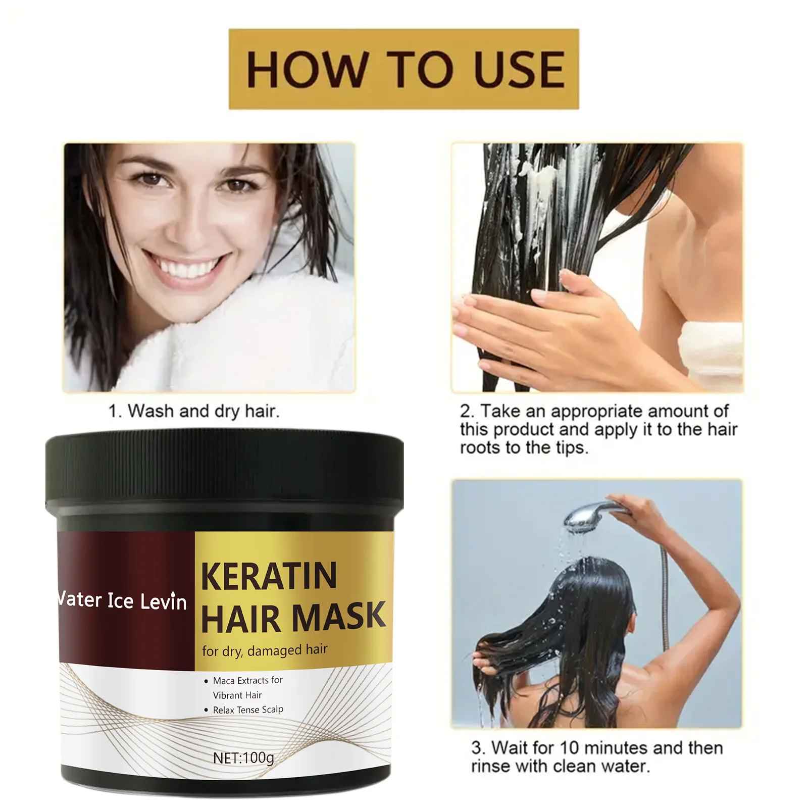 Magical Keratin Hair Mask – 5 Seconds Fast Repair for Damaged, Frizzy Hair-Hair Mask-Blushia