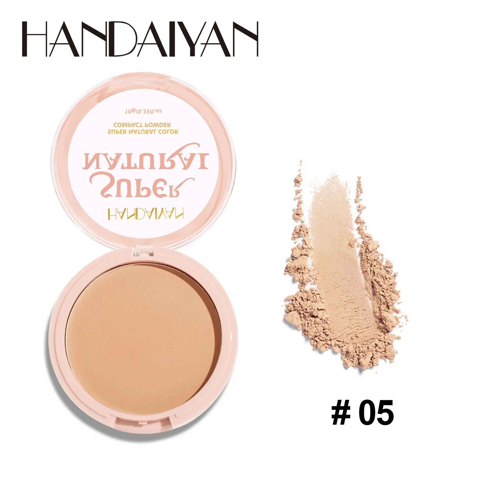 8 Color Matte Face Pressed Powder 24 Hours Oil Control Natural Setting Powder Foundation Full Coverage Waterproof Lasting Makeup-Face Powder-Blushia