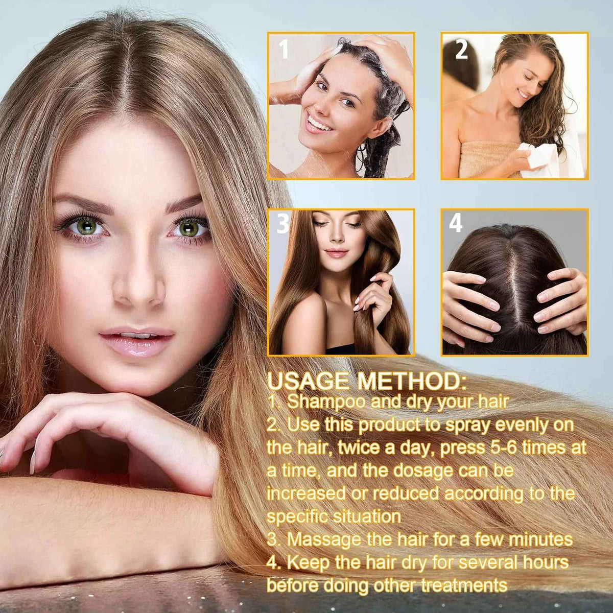 Biotin Hair Growth Serum Spray – Anti-Hair Loss Scalp & Beard Treatment