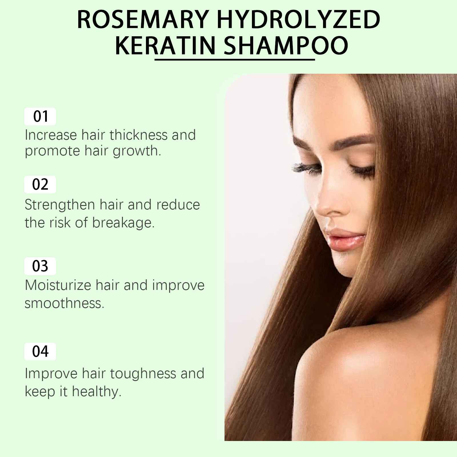 Rosemary Shampoo – Soothing, Anti-Dandruff & Hair Repair Hair Care-Shampoo-Blushia