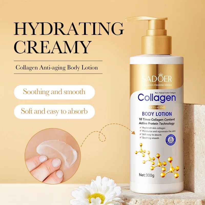 Sadoer Collagen Milk Bleaching Face Body Cream Whitening Skin Moisturizing Lotion-Body Cream & Lotion-Blushia