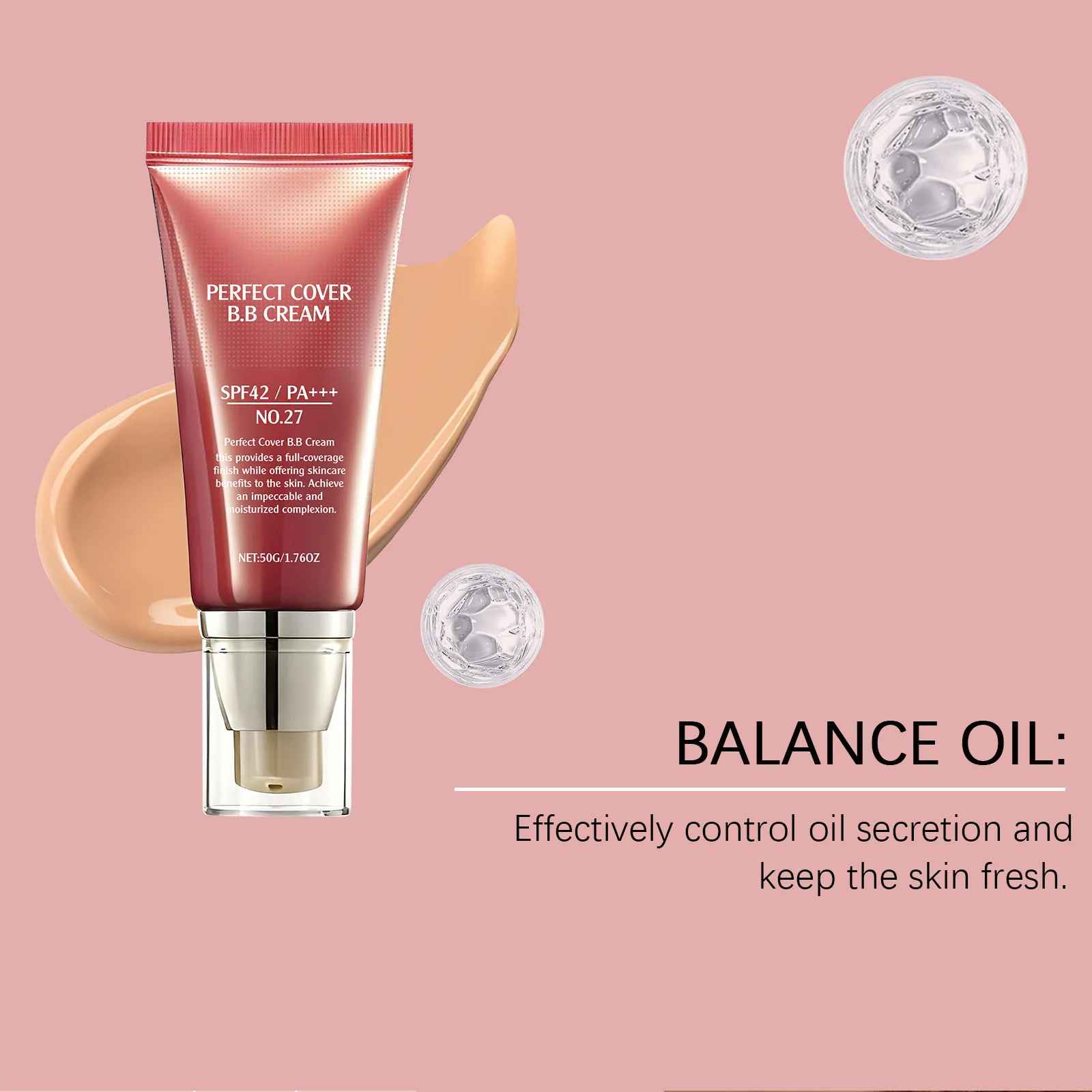 BB Cream SPF 42 PA+++ – Full Coverage Tinted Moisturiser & Concealer-BB Cream-Blushia