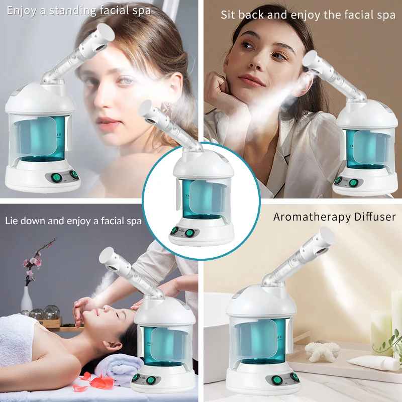 Portable Facial Steamer for Face Hydration and Mist Spray with Ionic Technology-Face Streamer Device-Blushia